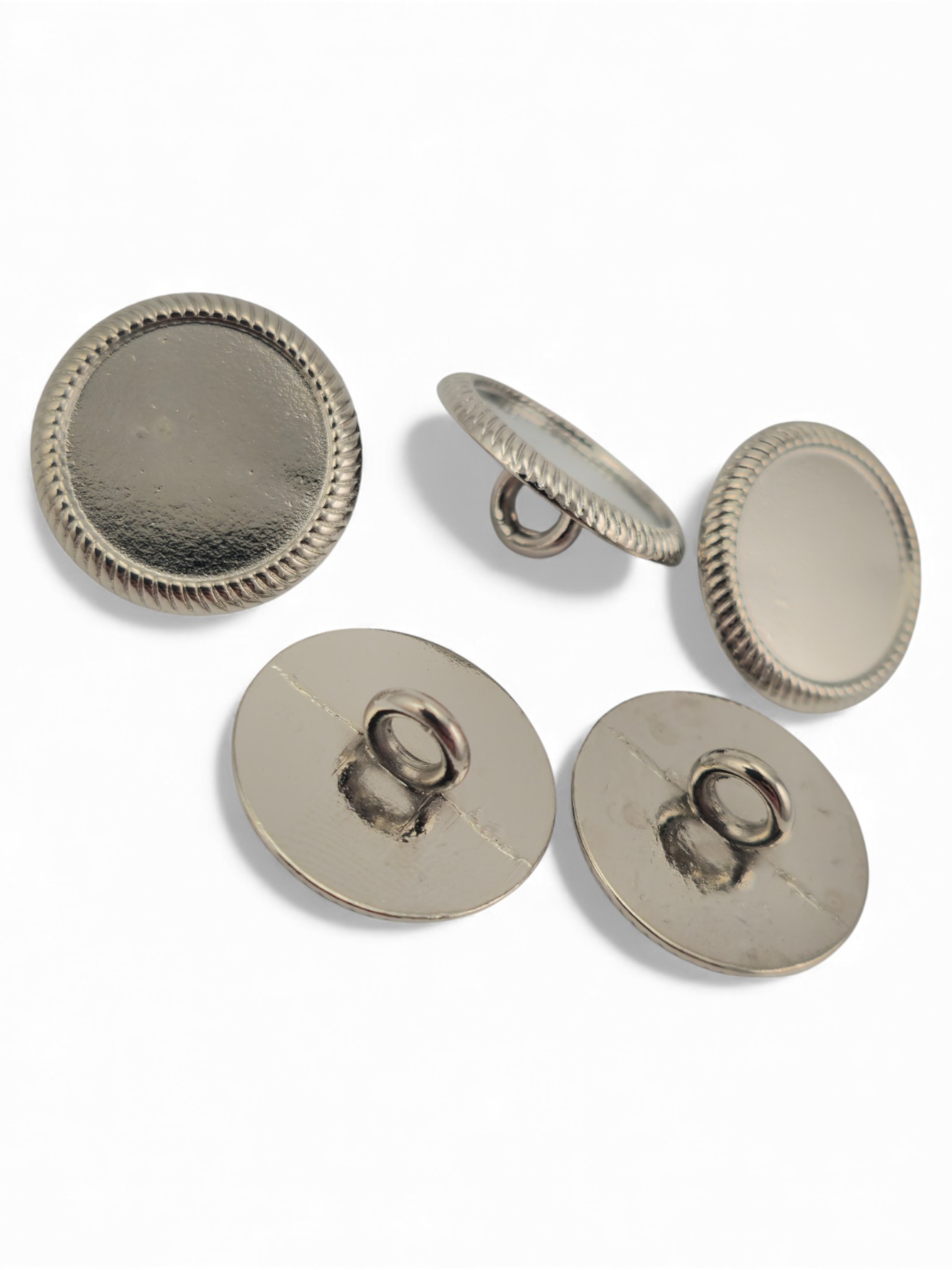 Ayaklı düğme tırtıklı kenarlı Ceket Düğmesi 17.5 mm  - 26 boy E 2132