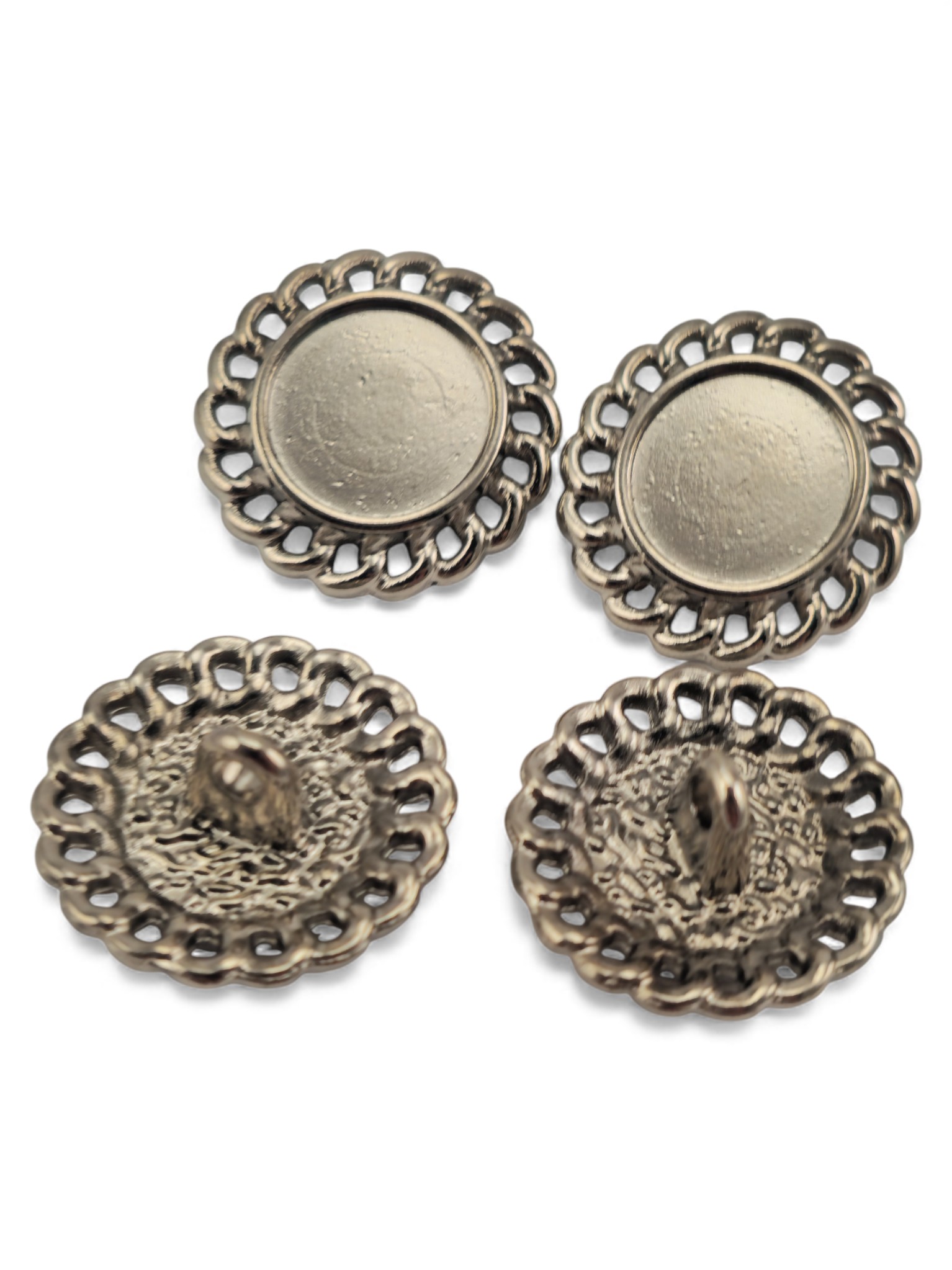 Örgü Çerçeveli Kabartma Düğme 17.5 mm - 27 boy E 2137