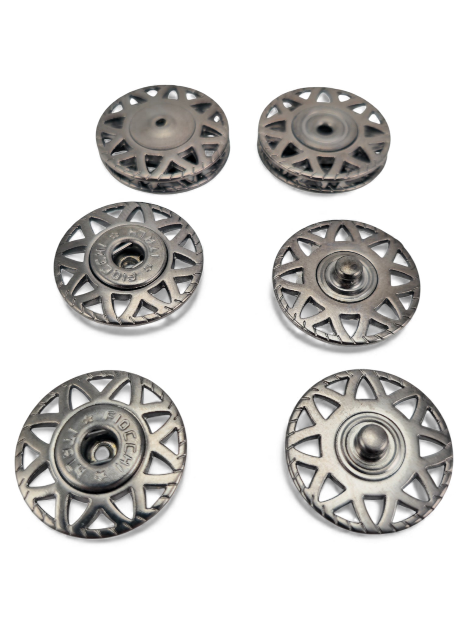 Yıldız desenli 25 mm  40 Boy Çıtçıt  E 2226