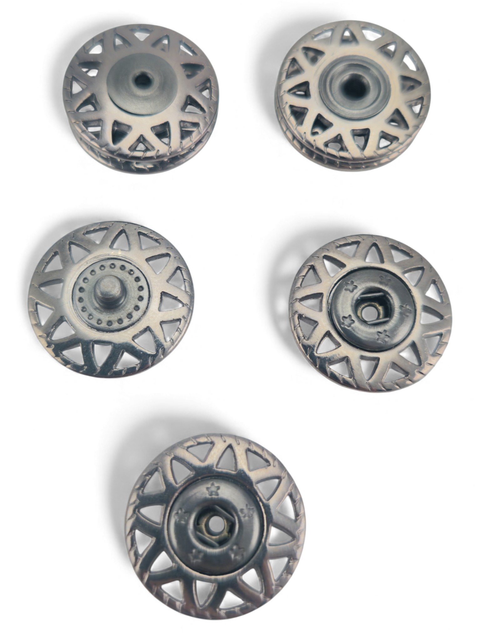 Snap Fastener Star Pattern 20 mm 32 L E 2227