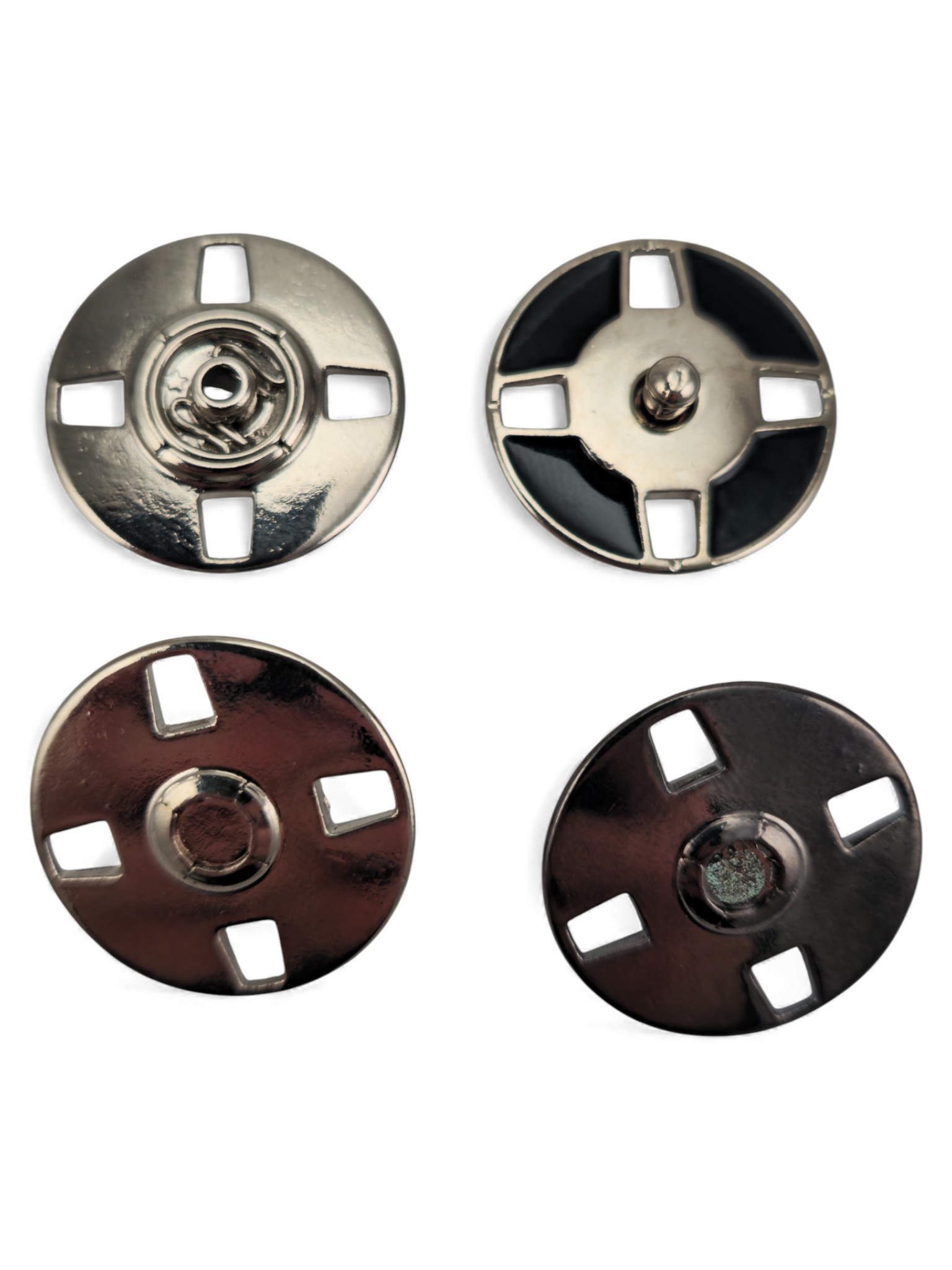Dekoratif Kapaklı 4 Delikli Dikişli Çıtçıt 24 mm E 2240