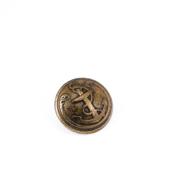 17 mm - 27 boy Gemi Çapası Tasarım Metal Ayaklı Düğme