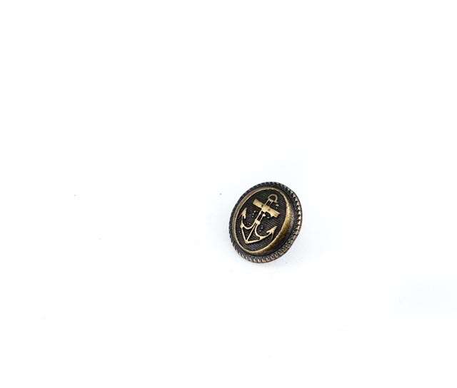 12 mm - 19 length Rope Ship Anchor Design Metal Foot Button E 1098