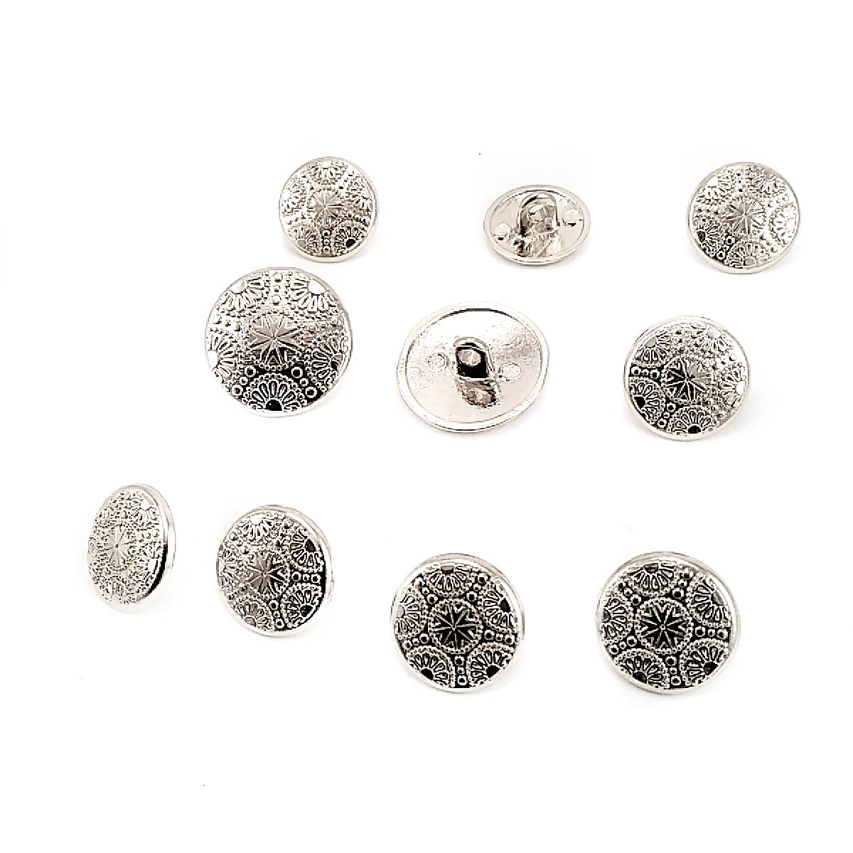 Blazer Jacket Button Set of 10 Motif Patterned E 115 SET28
