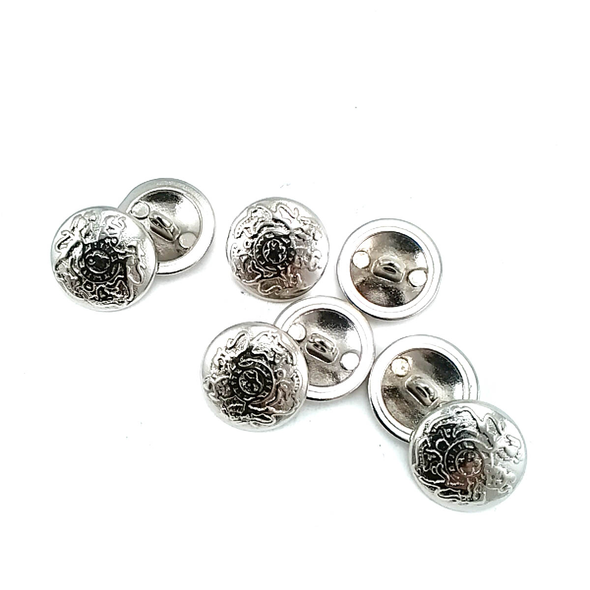 19 mm - 30 boy Desenli Metal Ayaklı Düğme E 1158