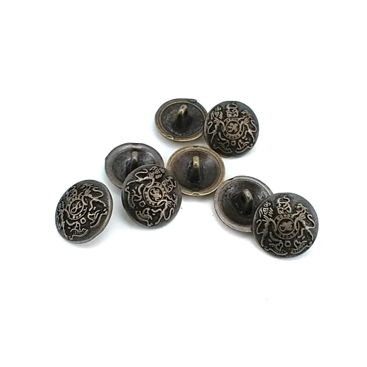 19 mm - 30 boy Desenli Metal Ayaklı Düğme E 1158