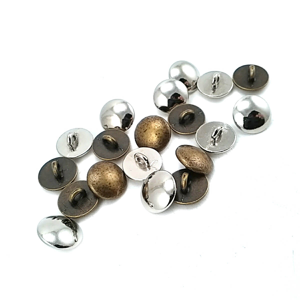 8 mm - 13 boy Yarım Küre Tasarım Metal Ayaklı Düğme