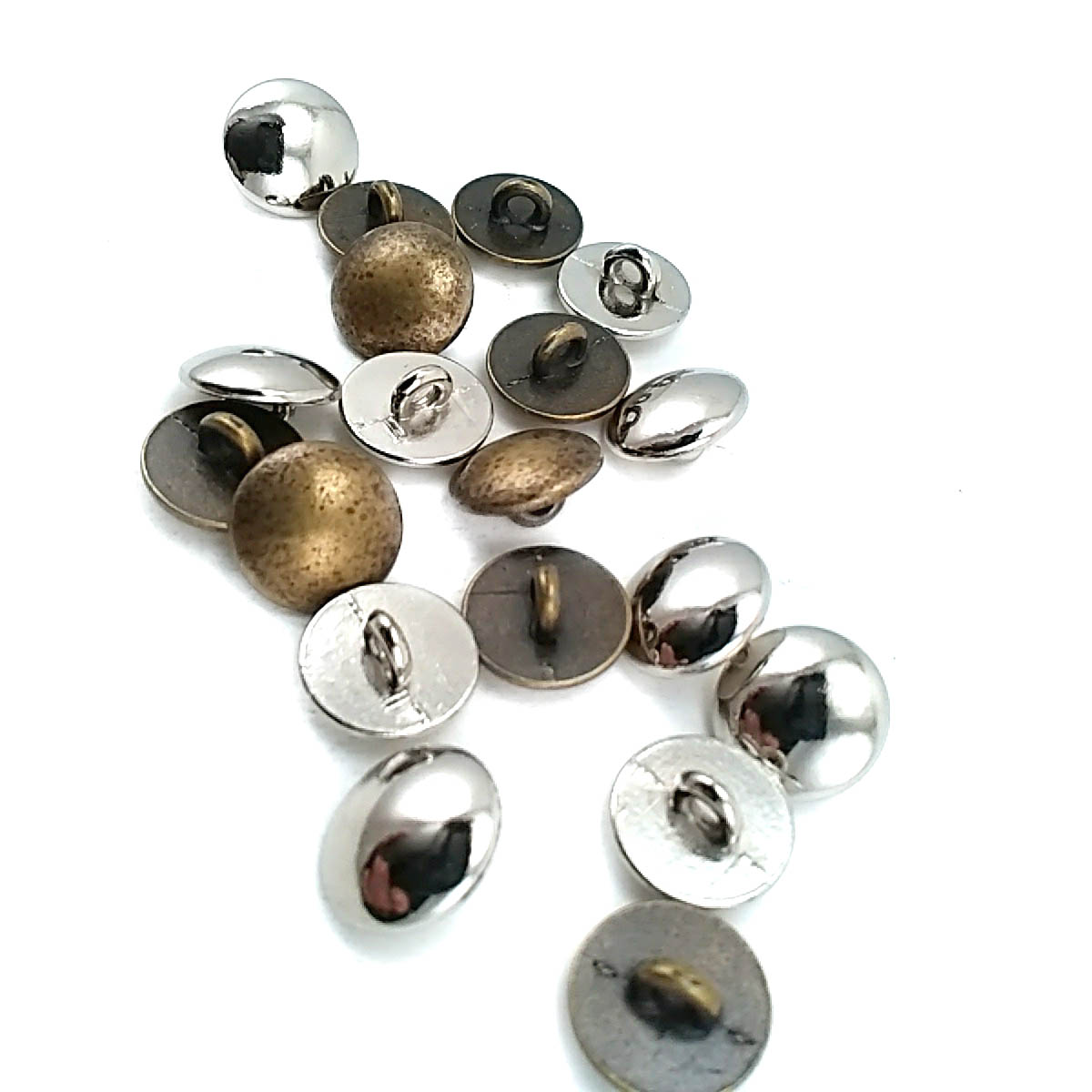 8 mm - 13 boy Yarım Küre Tasarım Metal Ayaklı Düğme