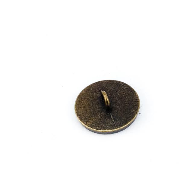 20 mm 33 Boy Kare Desenli Ayaklı Düğme Metal E 1236