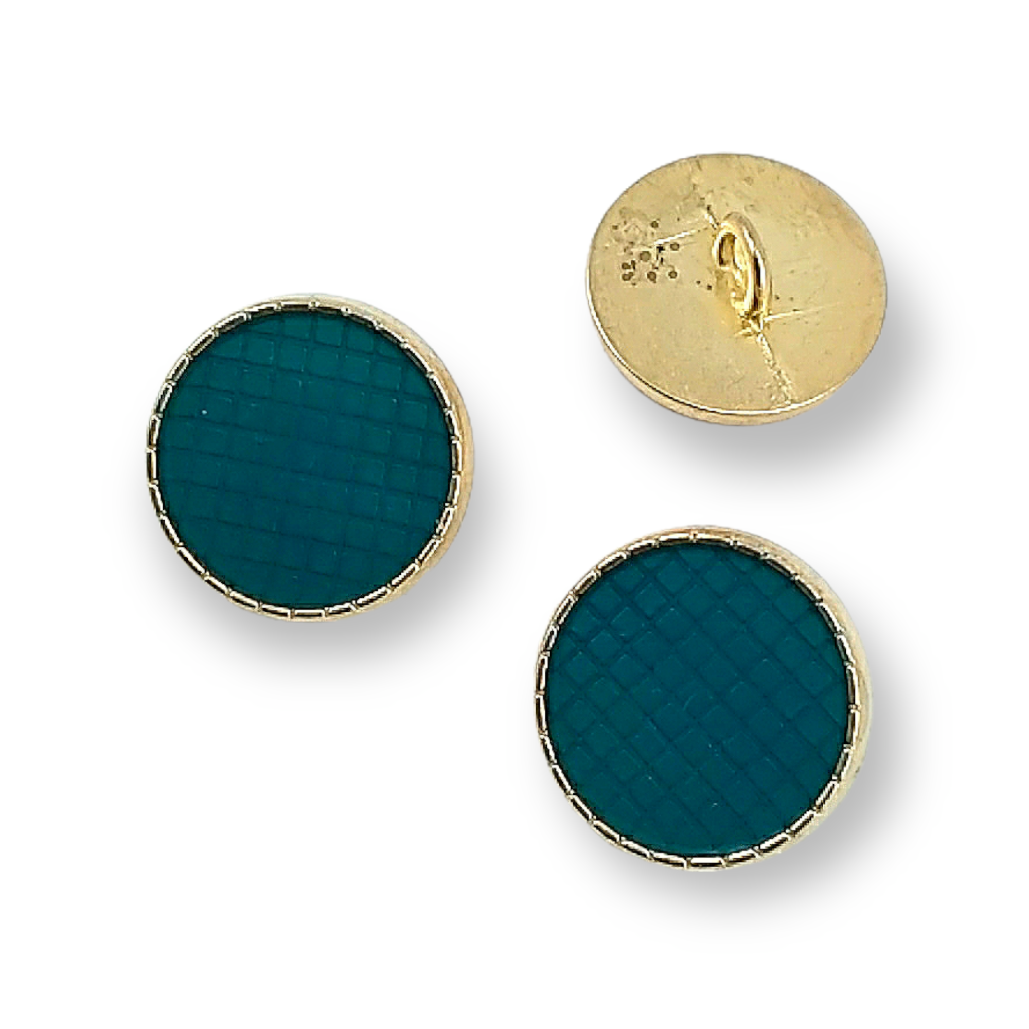 18 mm 28 L  Jacket Cufflink Enameled Metal Shank Button E 1245