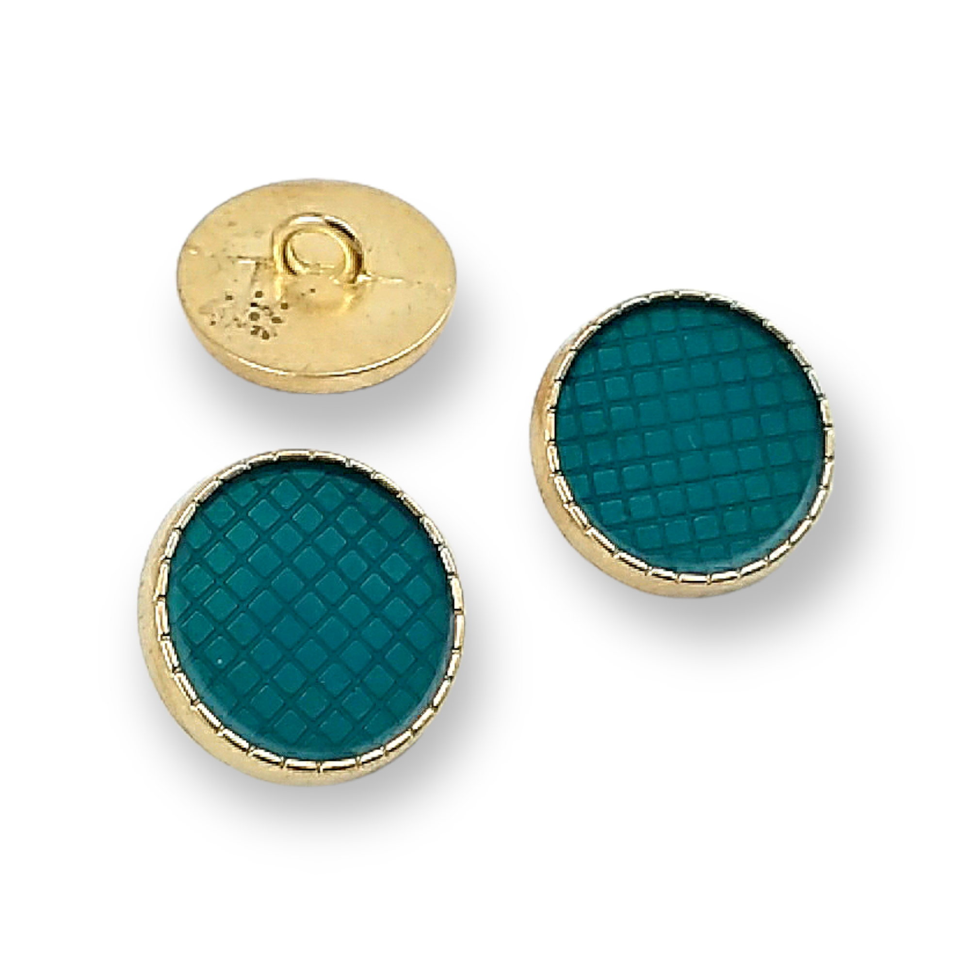 18 mm 28 L  Jacket Cufflink Enameled Metal Shank Button E 1245