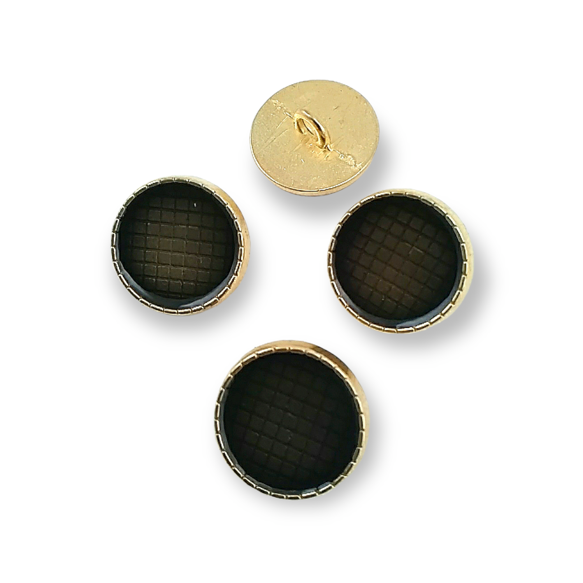 18 mm 28 L  Jacket Cufflink Enameled Metal Shank Button E 1245