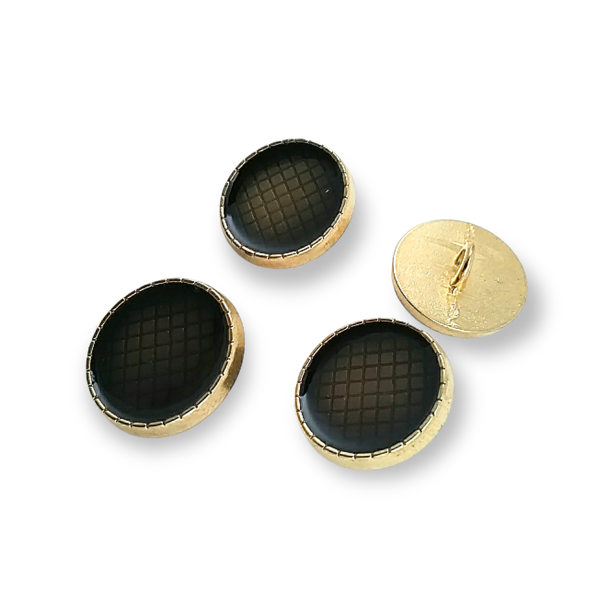 18 mm 28 L  Jacket Cufflink Enameled Metal Shank Button E 1245