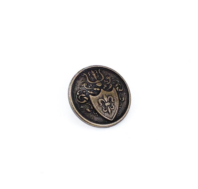 19 mm  Ayaklı metal düğme desenli - 32 lignes  E 1251