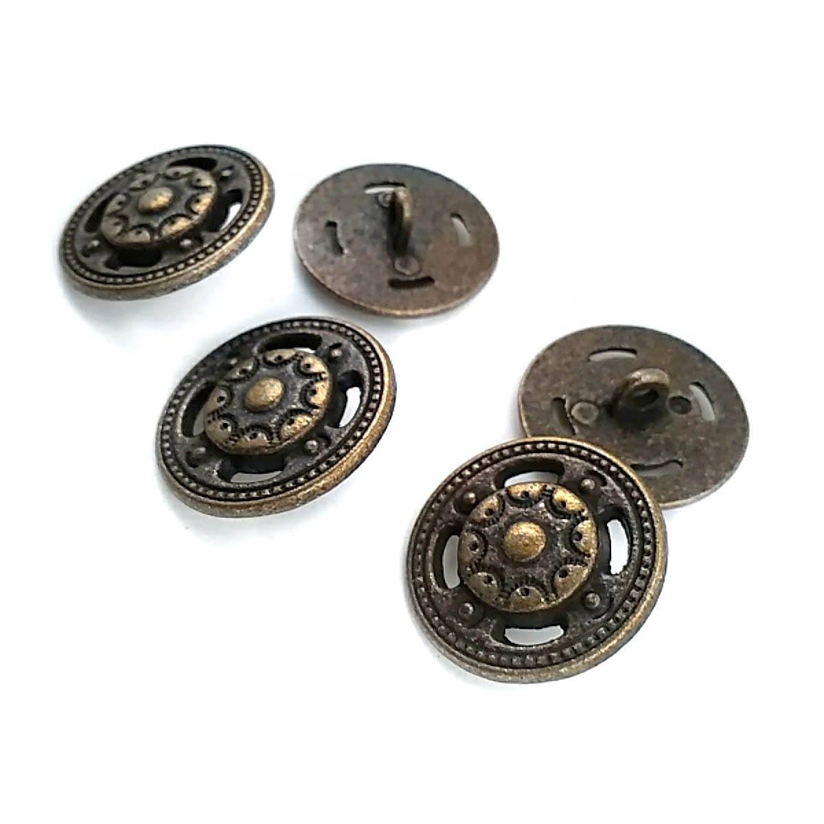 Şık Desenli Alttan Dikme Düğme 22,5 mm - 36 boy E 136