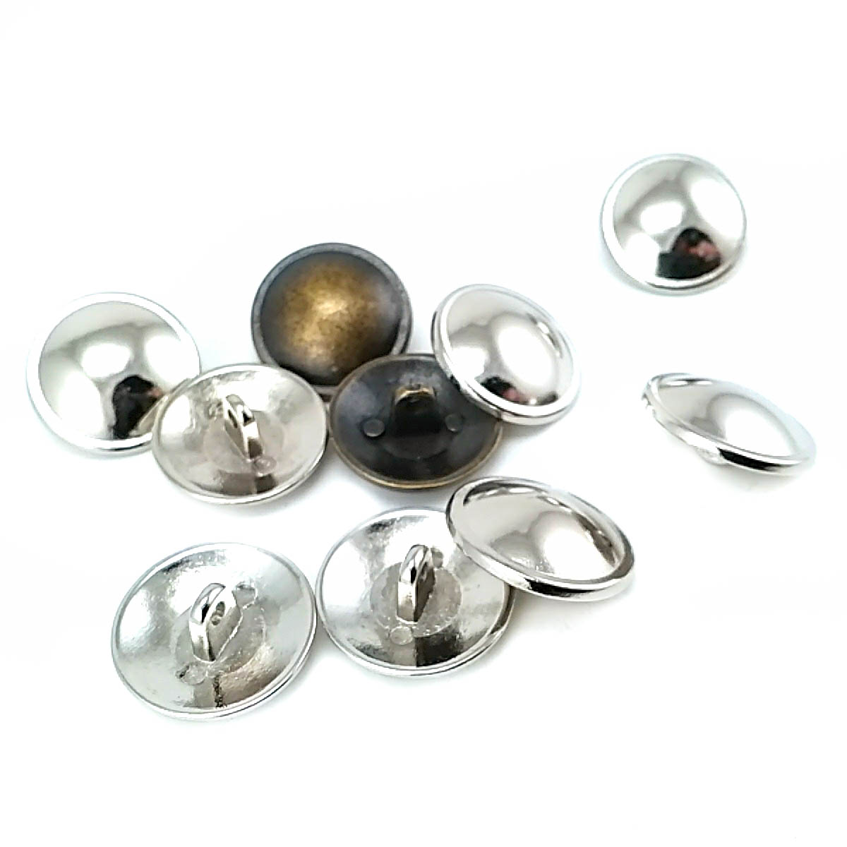 21 mm - 34 boy Bombeli Ayaklı Metal Düğme E 1376