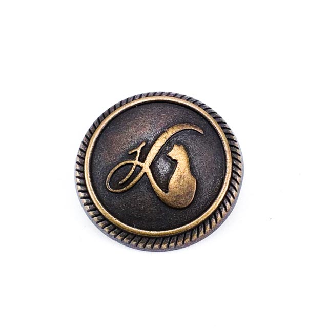 23 mm Cat Pattern Leg metal button - 36 lignes E 1380