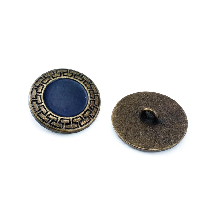 Enamelled metal jacket button 27 mm - 43 size E 151