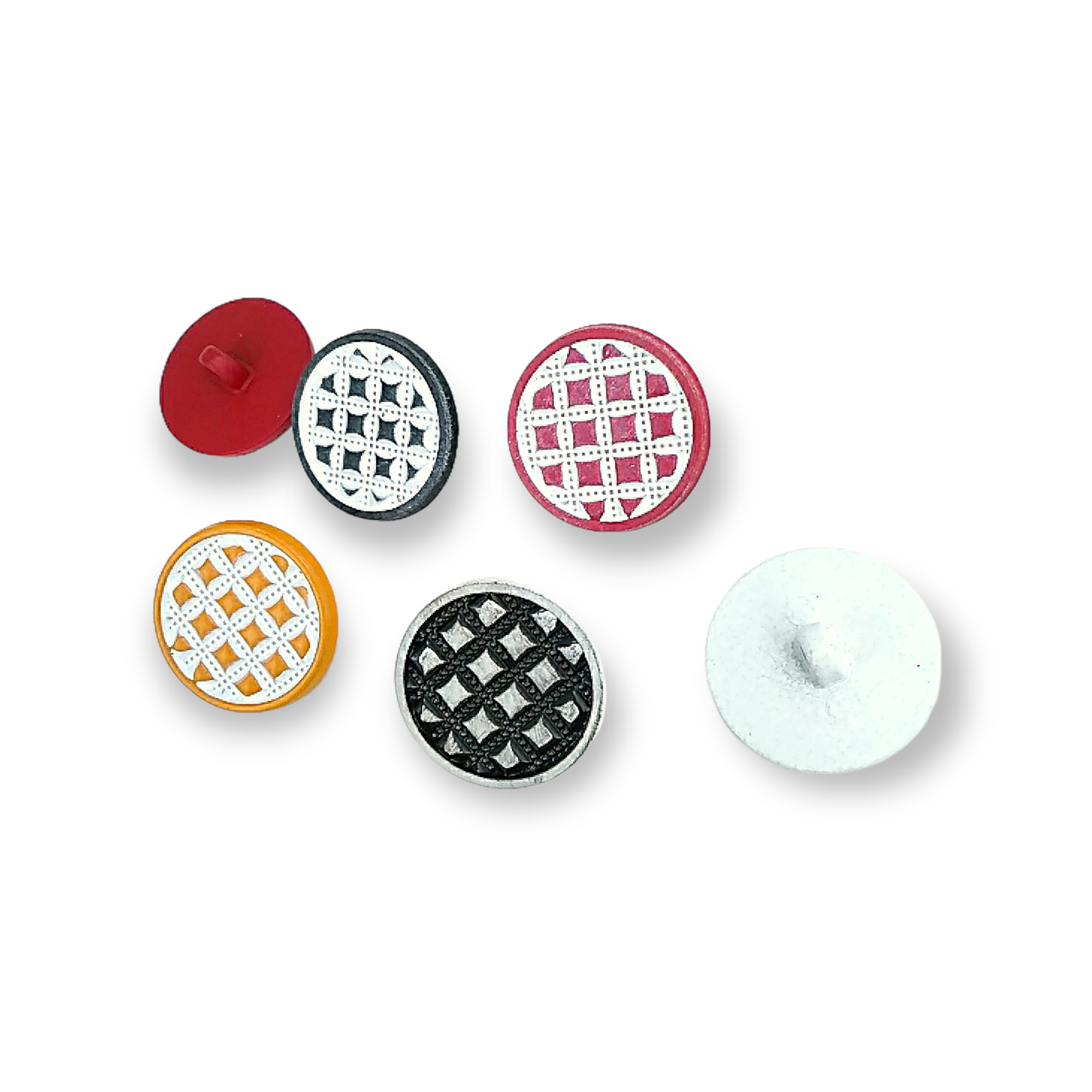 22 mm - 36 L  Jacket and Coat Button Enamel Zamak Button E 1648 MC