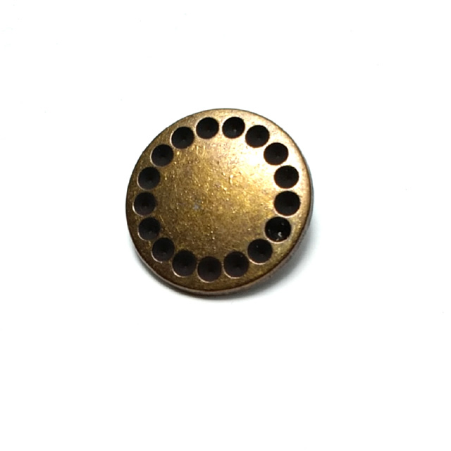 Patterned round leg button 25 mm E 187
