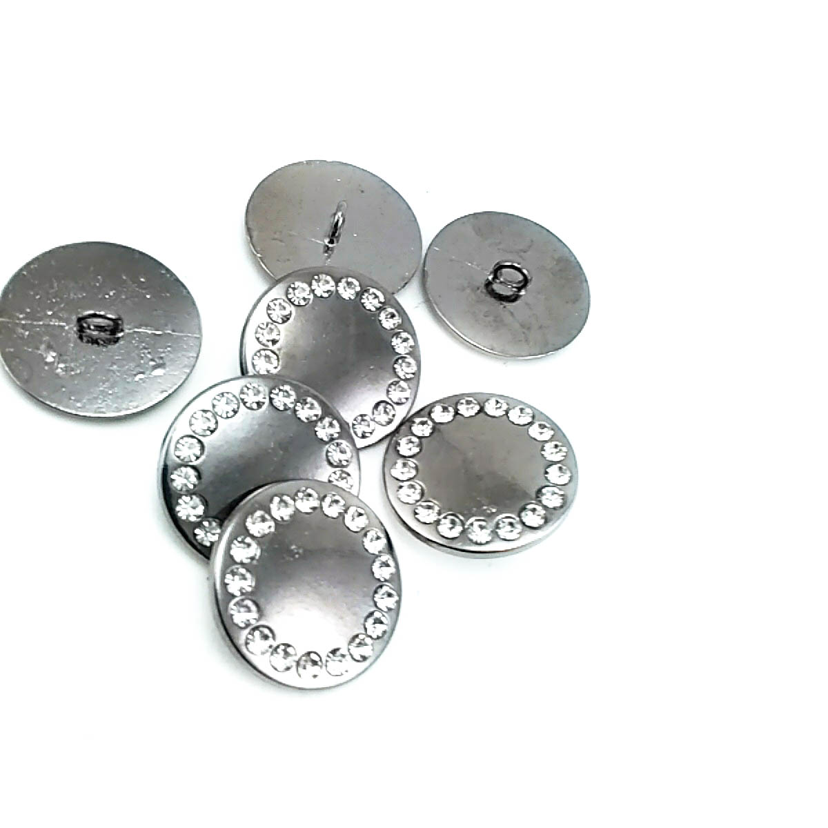 Patterned round leg button 25 mm E 187
