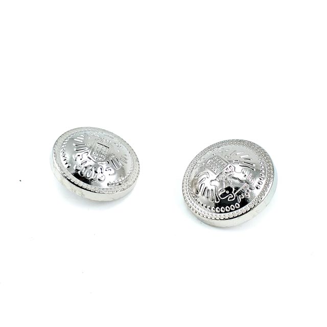 22 mm  Ayaklı metal düğme desenli - 36 lignes