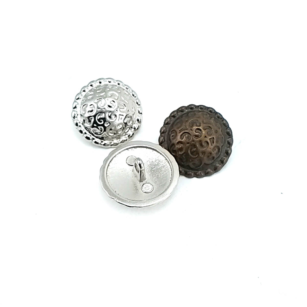 21 mm - 32 boy Ceket ve Blazer Düğmesi Desenli Bombeli Ayaklı Düğme E 193