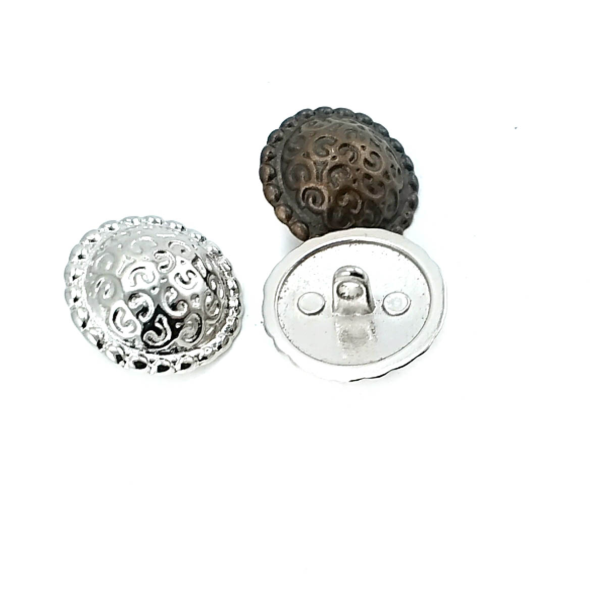 21 mm - 32 boy Ceket ve Blazer Düğmesi Desenli Bombeli Ayaklı Düğme E 193