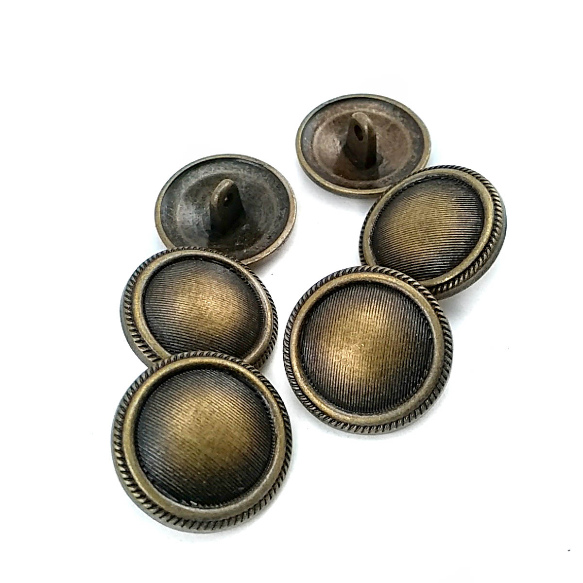 20mm - 31 boy Ceket Kol Düğmesi  Dikme Düğme Çizgi Desenli  Desenli E 2003