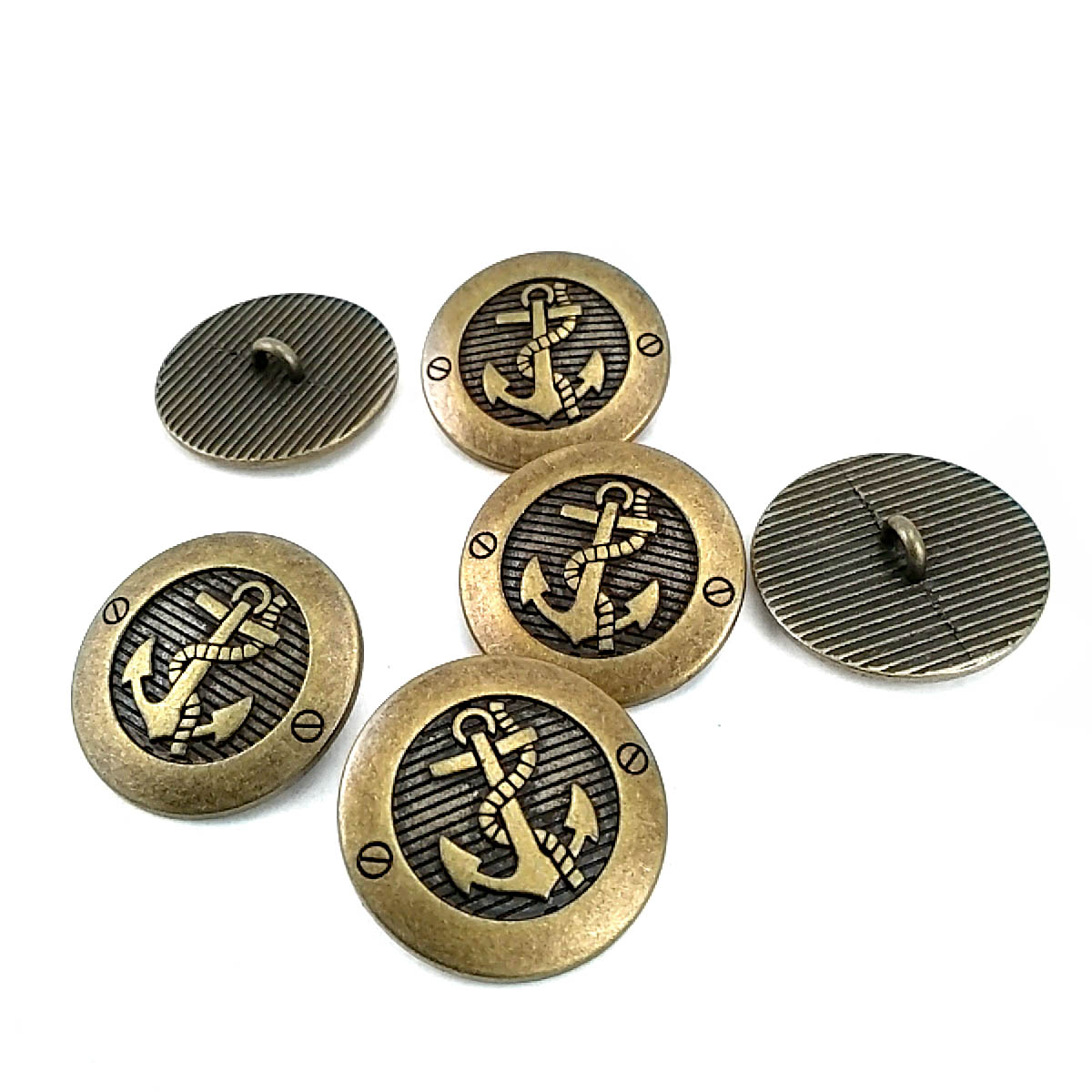 23 mm - 36 boy Çapa Logolu Ayaklı Düğme E 2043