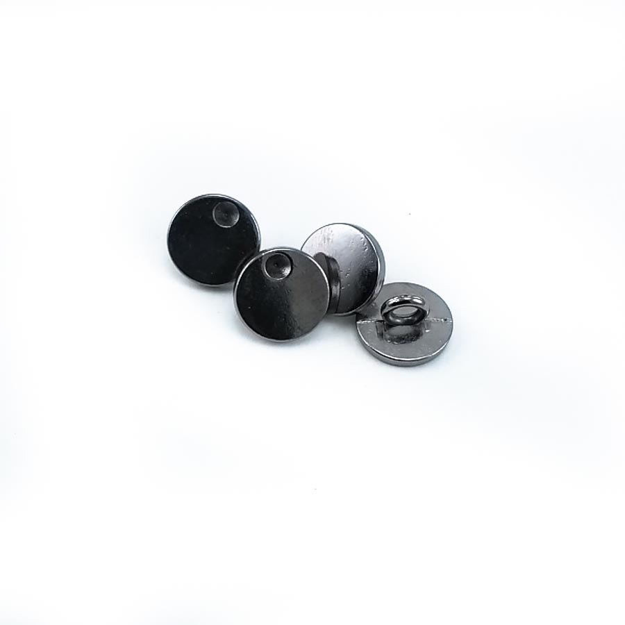 12 mm - 19 size Simple Stone Metal Footed Button