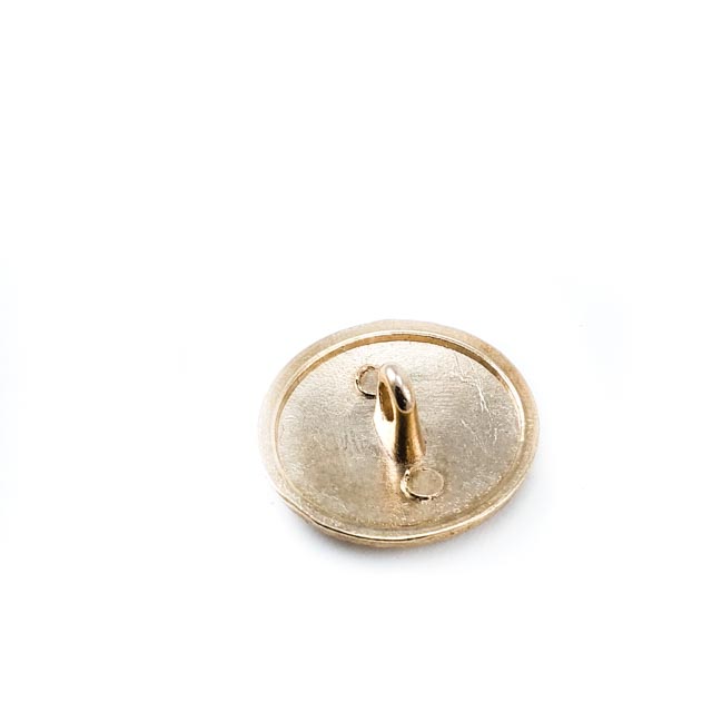 20 mm - 32 L Patterned Jacket Shank Metal Button E 210