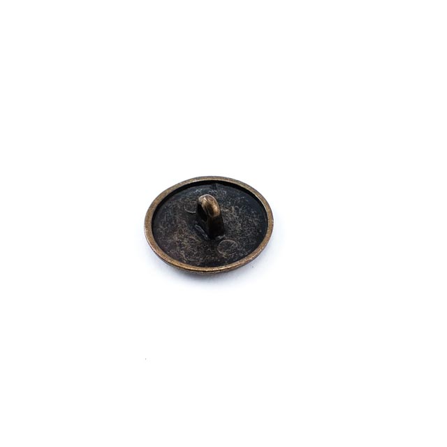 Patterned metal jacket shank button 20 mm - 31 size E 212