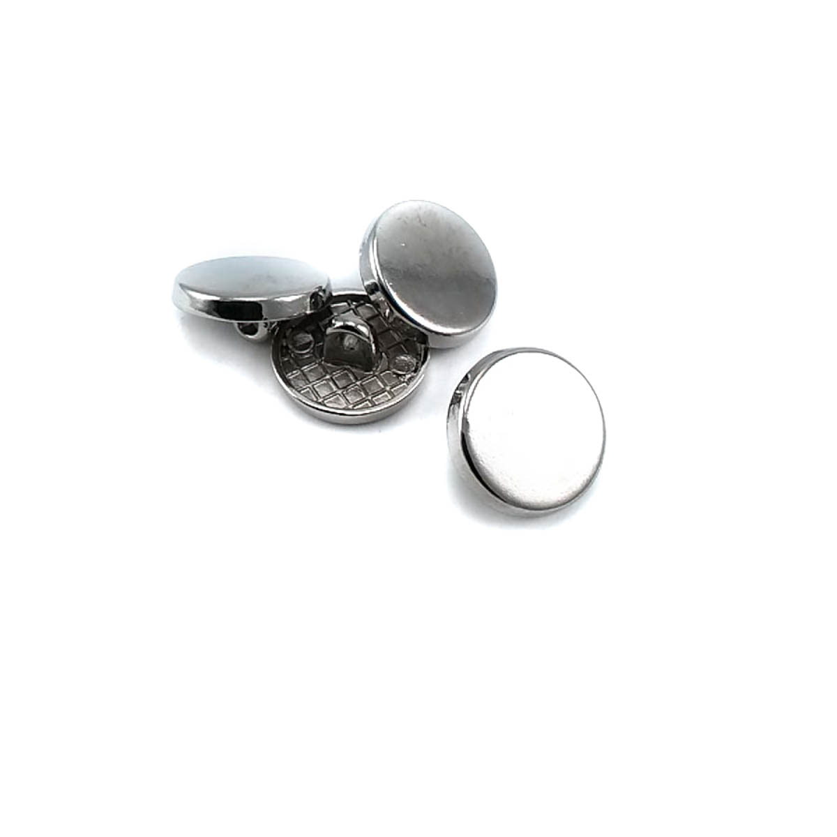 14 mm - 22 boy Düz Para Şekil Ayaklı Düğme E 2136