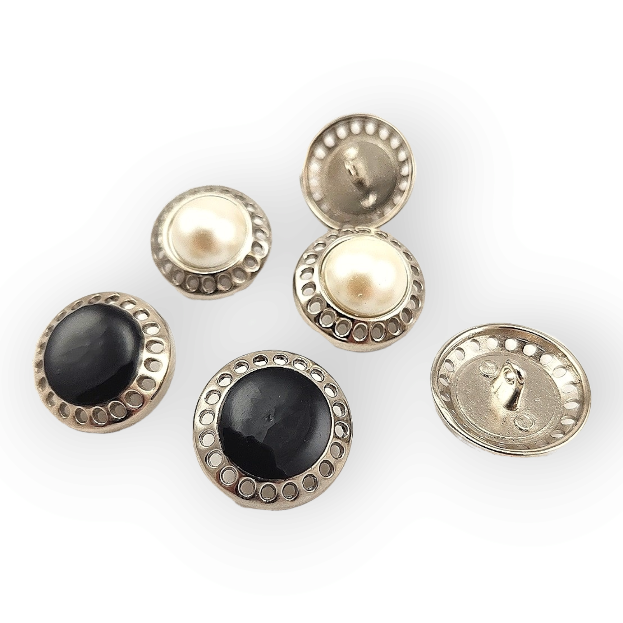 22.7 mm - 36 L Enamel Shank Button Cardigan Button E 2241