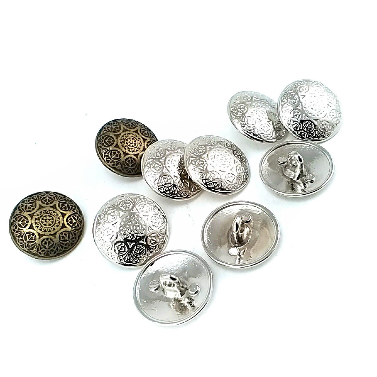 20 mm - 31 boy  Güneş işlemeli metal ceket düğmesi E 263