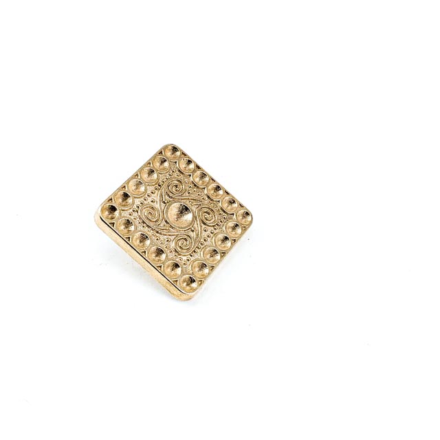 Cam taşlı kare ceket düğmesi 19 x 19 mm E 418