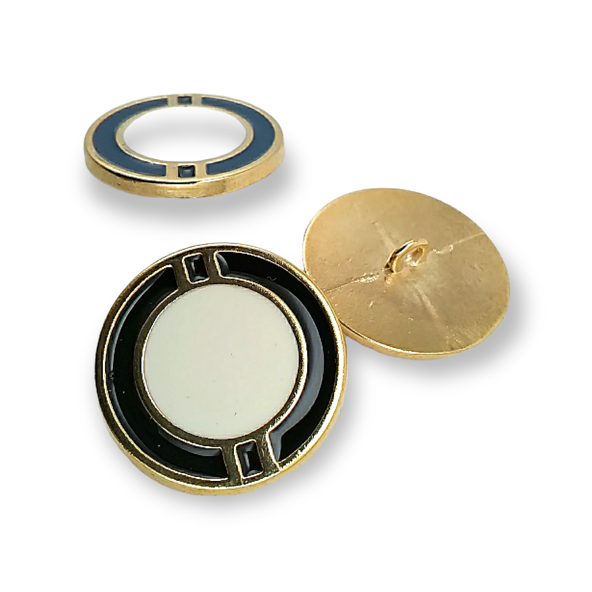 25 mm 39 Boy Estetik Tasarımlı  Ayaklı Düğme Metal E 515