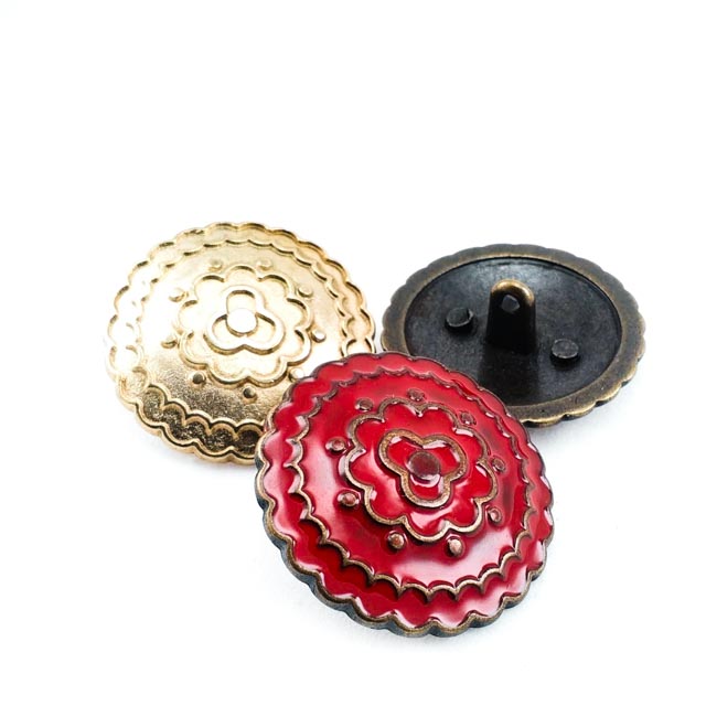 30 mm - 48 L Coat Button Enameled Outerwear Button E 537