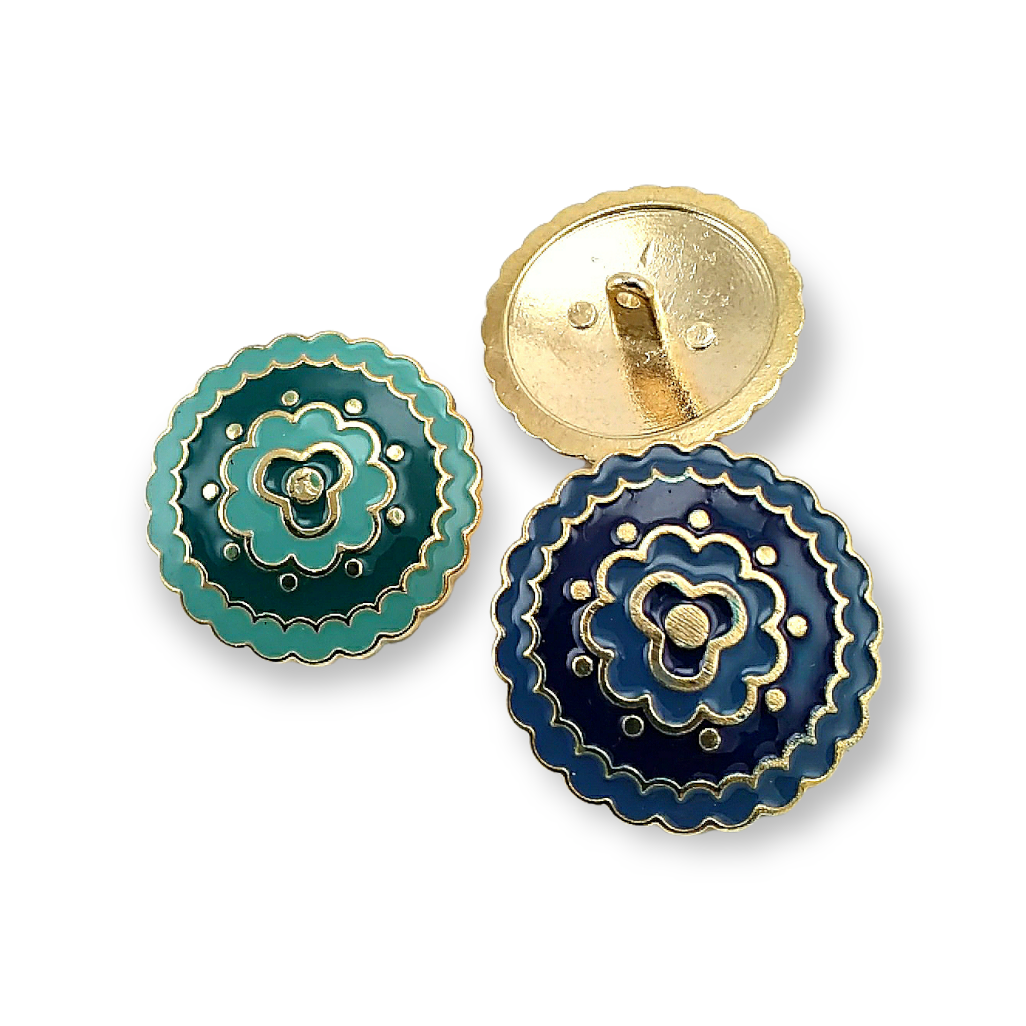 30 mm - 48 L Coat Button Enameled Outerwear Button E 537