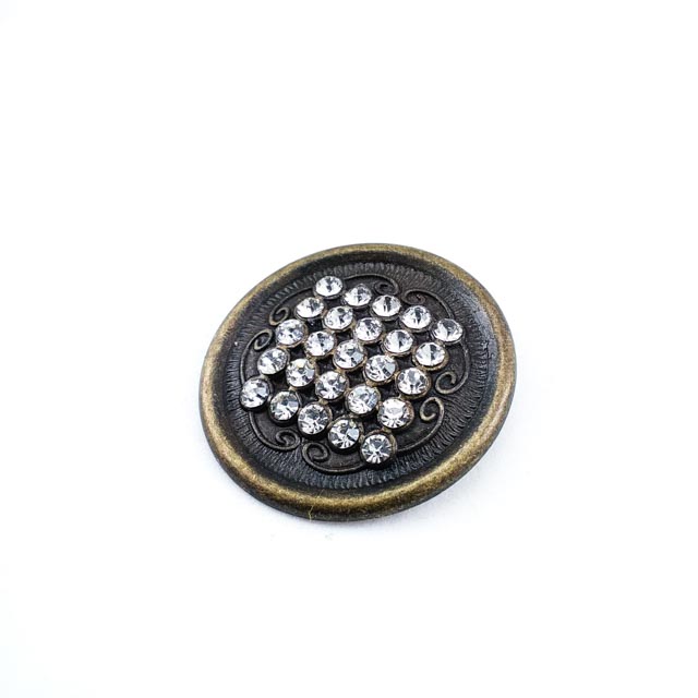 Büyük boy ayaklı metal düğme 35 mm - 56 ligne E 562