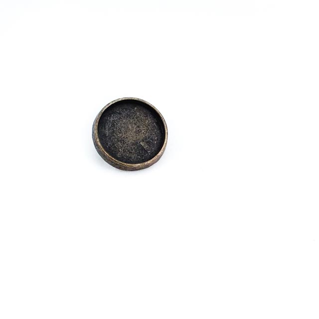 17 mm - 27 size Round simple metal foot button