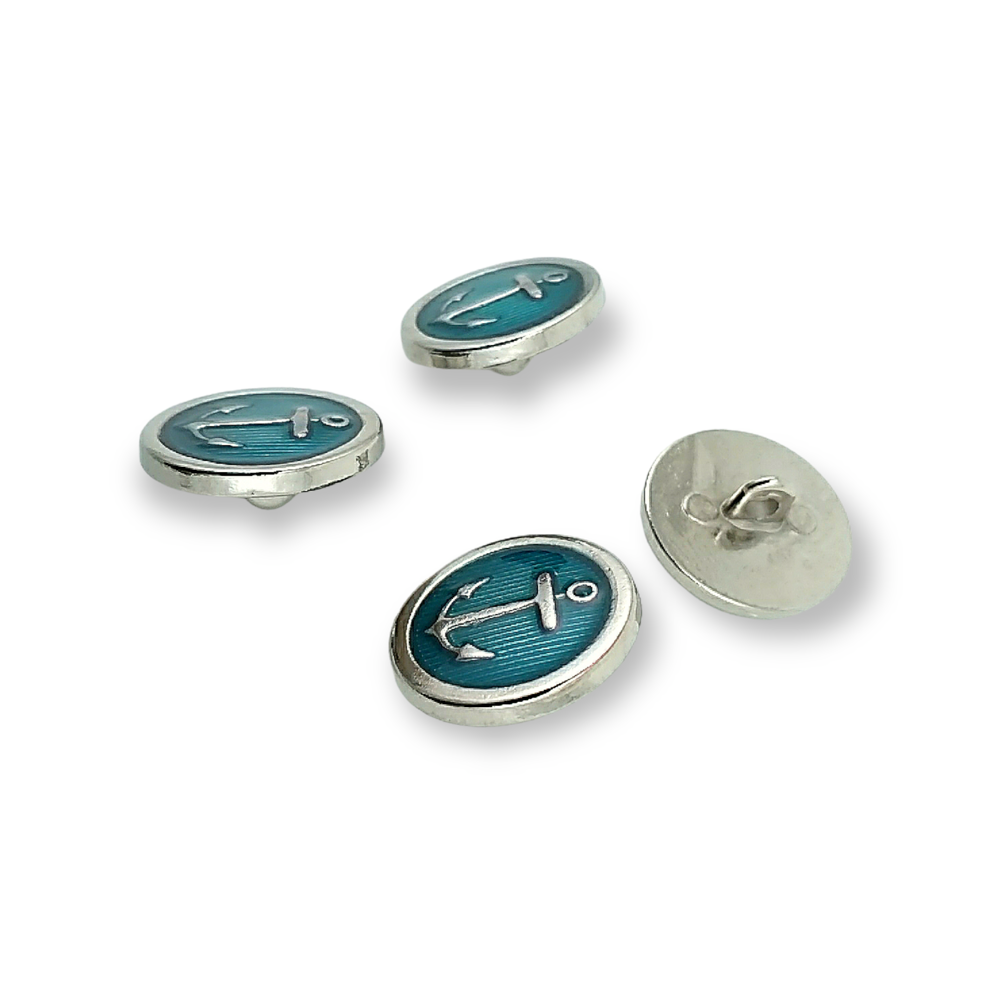 20 mm - 32 boy Gold Kaplama Blazer Ceket Düğmesi Gemi Çapası Armalı E 909 G