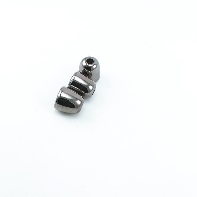 Cord end metal diameter conical shape 7 mm length 10 mm E 213