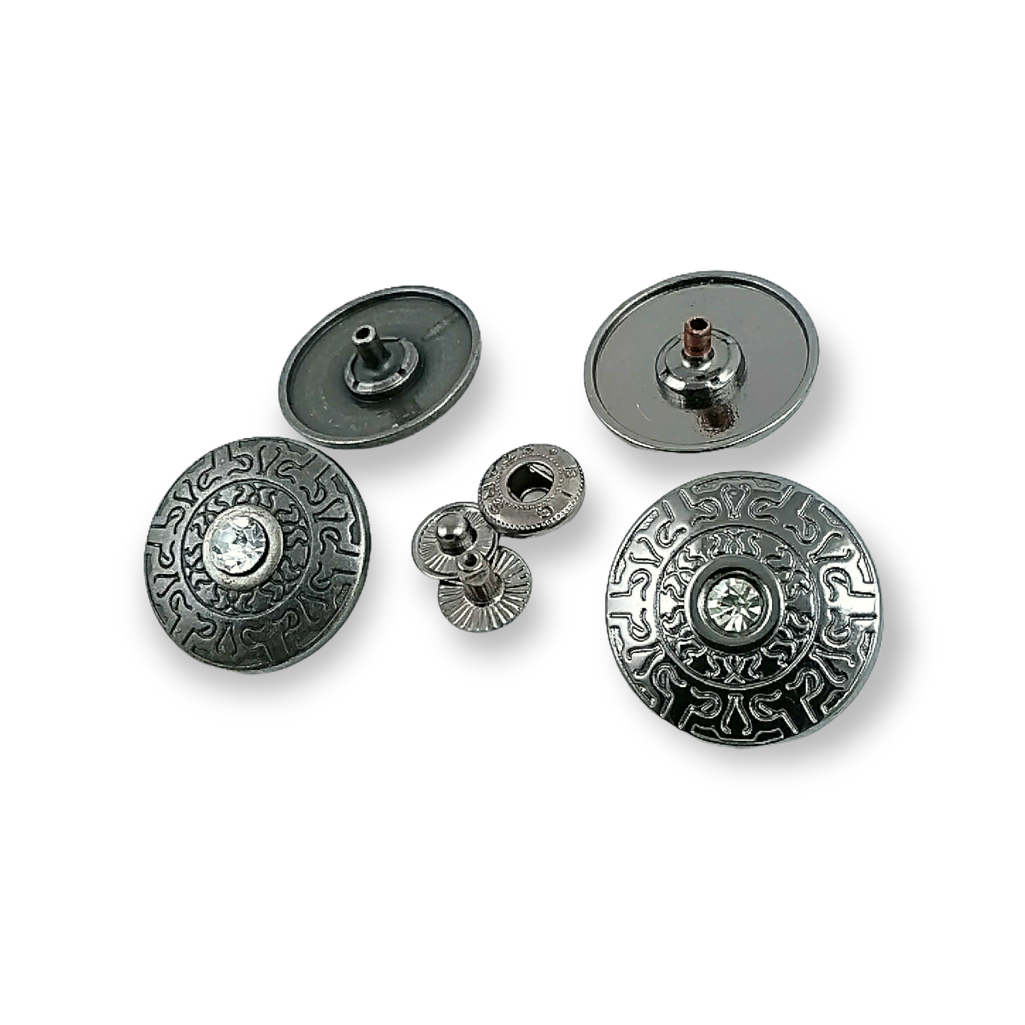 26 mm 42 boy Taşlı Çıtçıt Düğme Kaban ve Mont Düğmesi B 47