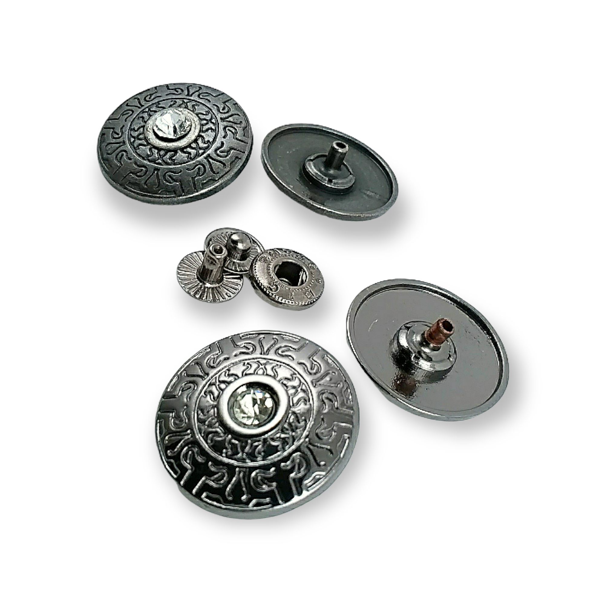 26 mm 42 boy Taşlı Çıtçıt Düğme Kaban ve Mont Düğmesi B 47