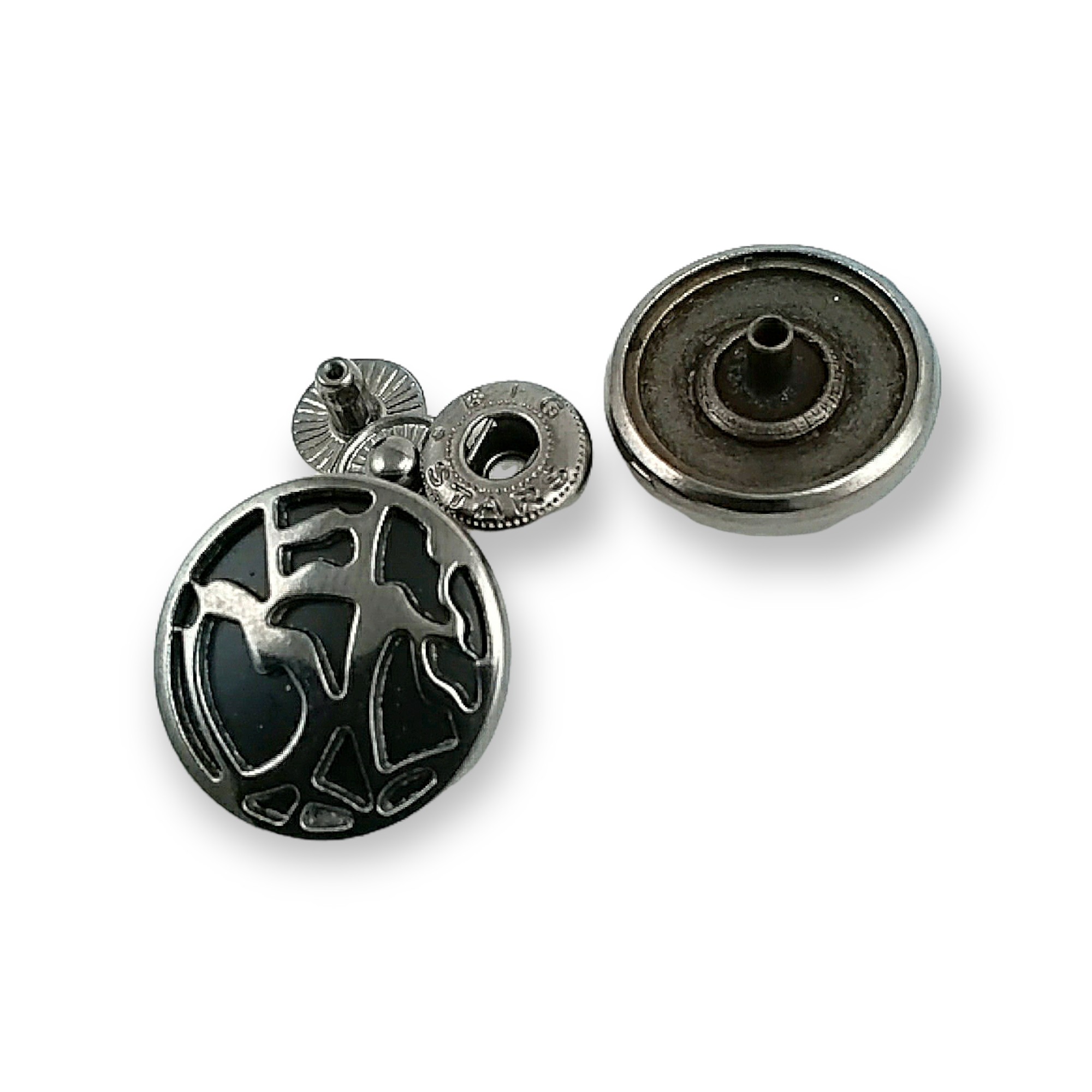 23 mm - 36 L Enamel Jacket and Coat Snap Fasteners Button E 1473