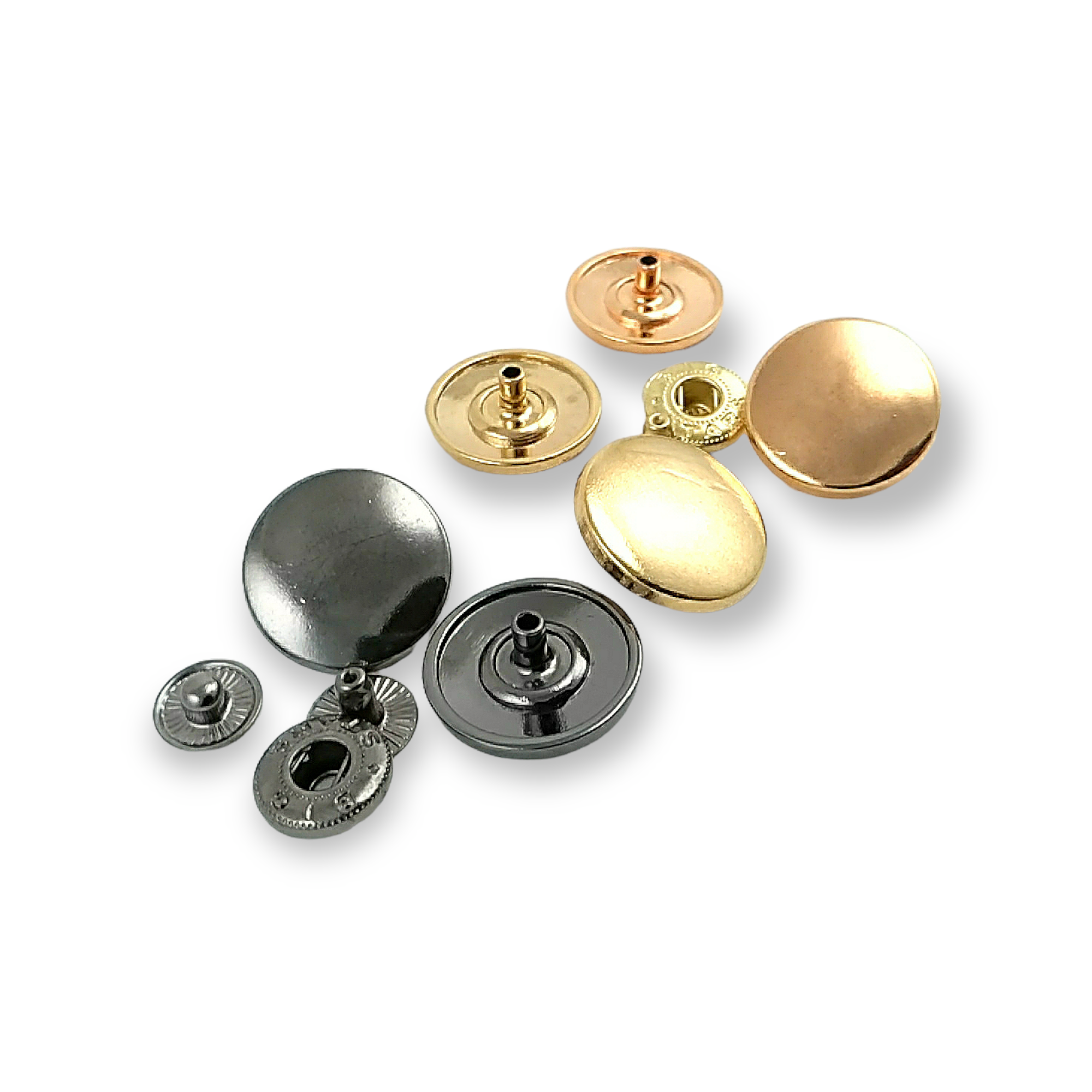 20 mm - 32 boy Bombeli Çıtçıt Düğme E 1476