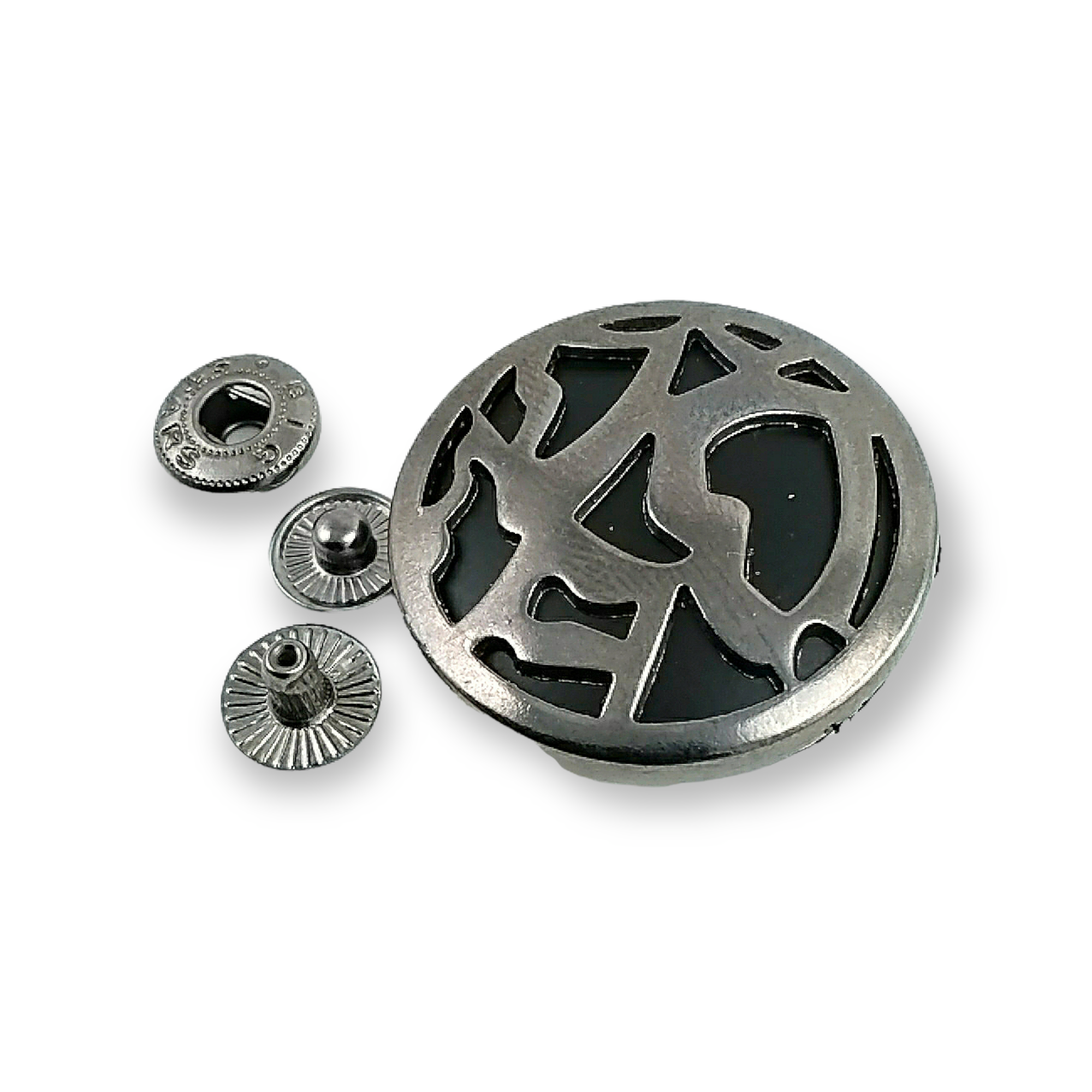 34 mm - 54 L Enameled Jacket and Coat Snap Fasteners Button E 1536