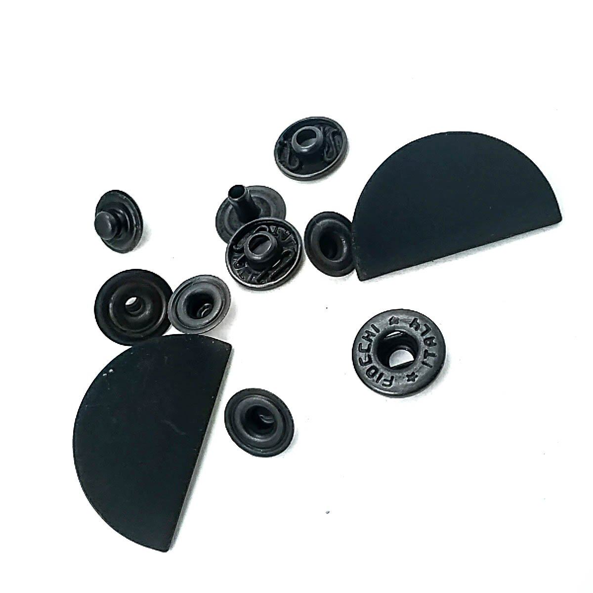 30 x 17 mm Semicircle Shaped Outerwear Snap Fasteners E 1579